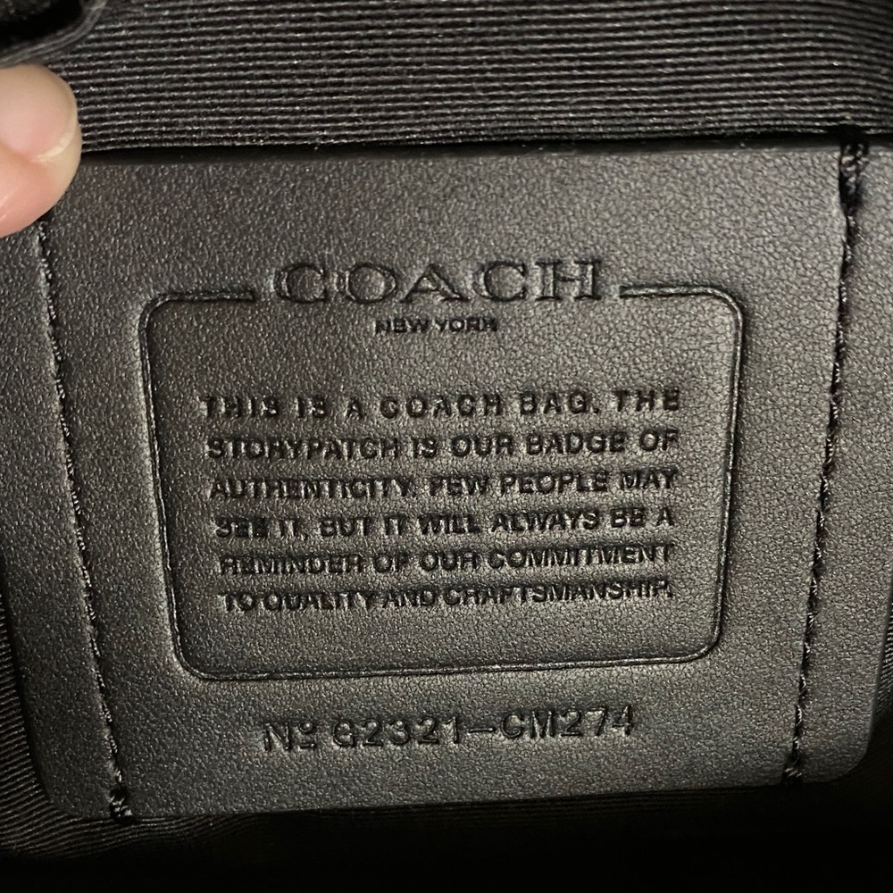 Rare. Authentic. Coach Men's Track Belt Bag in Purple and Yellow/Gold - Picture 14 of 14